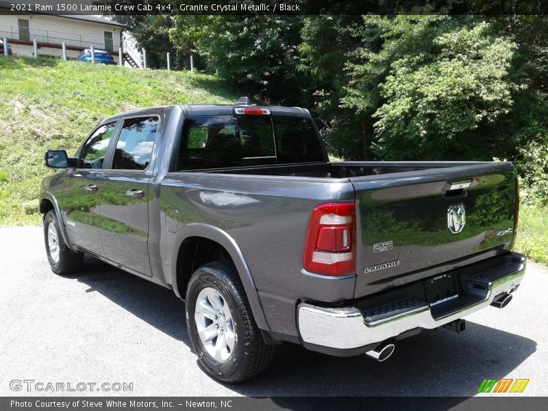 Granite Crystal Metallic / Black 2021 Ram 1500 Laramie Crew Cab 4x4