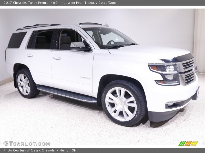 Iridescent Pearl Tricoat / Cocoa/Dune 2017 Chevrolet Tahoe Premier 4WD
