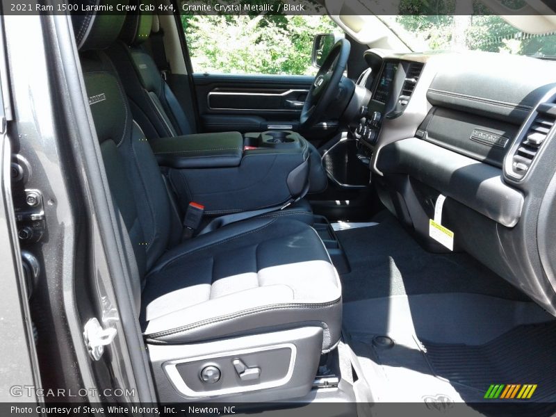 Granite Crystal Metallic / Black 2021 Ram 1500 Laramie Crew Cab 4x4