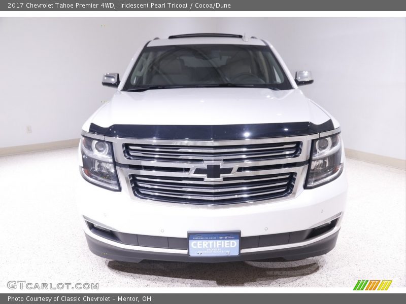 Iridescent Pearl Tricoat / Cocoa/Dune 2017 Chevrolet Tahoe Premier 4WD