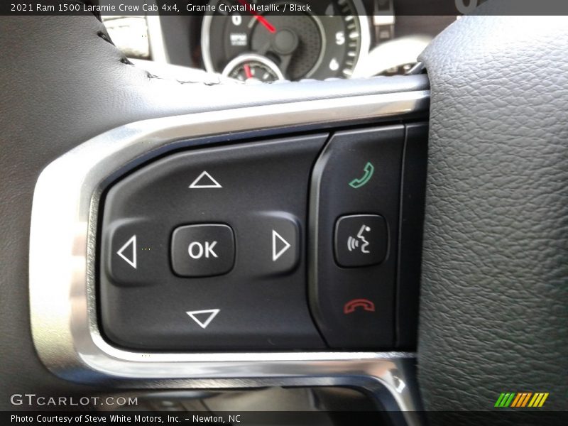 Granite Crystal Metallic / Black 2021 Ram 1500 Laramie Crew Cab 4x4