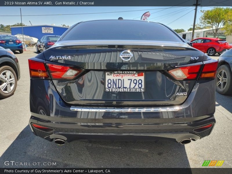 Gun Metallic / Charcoal 2019 Nissan Altima SV AWD