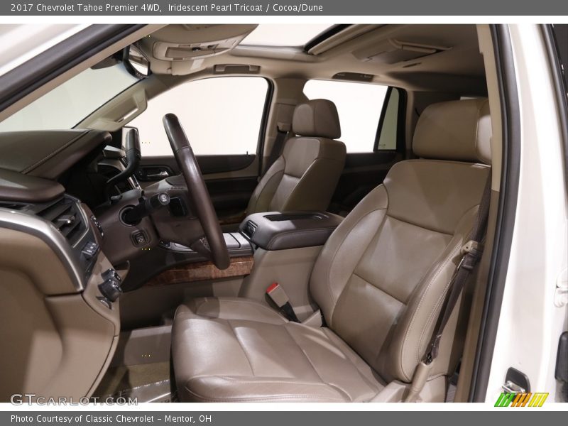 Iridescent Pearl Tricoat / Cocoa/Dune 2017 Chevrolet Tahoe Premier 4WD