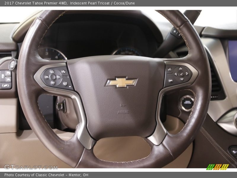 Iridescent Pearl Tricoat / Cocoa/Dune 2017 Chevrolet Tahoe Premier 4WD