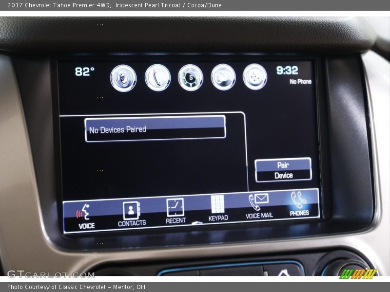 Iridescent Pearl Tricoat / Cocoa/Dune 2017 Chevrolet Tahoe Premier 4WD