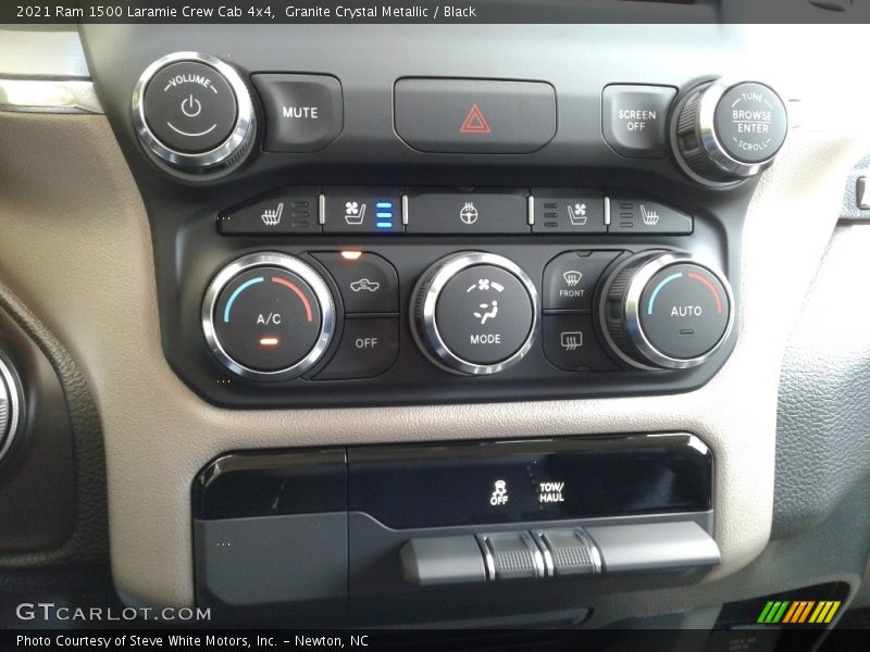 Granite Crystal Metallic / Black 2021 Ram 1500 Laramie Crew Cab 4x4