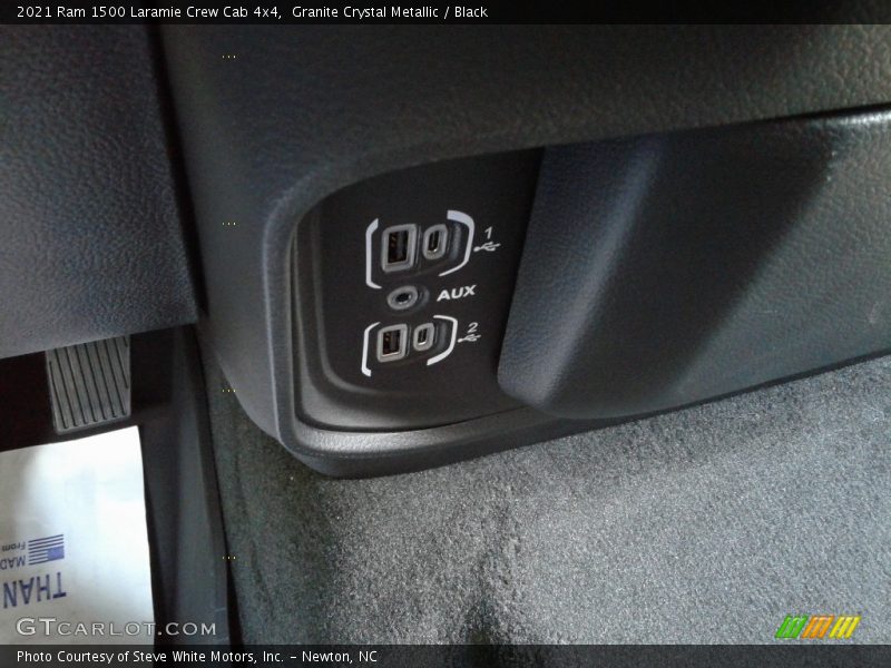 Granite Crystal Metallic / Black 2021 Ram 1500 Laramie Crew Cab 4x4