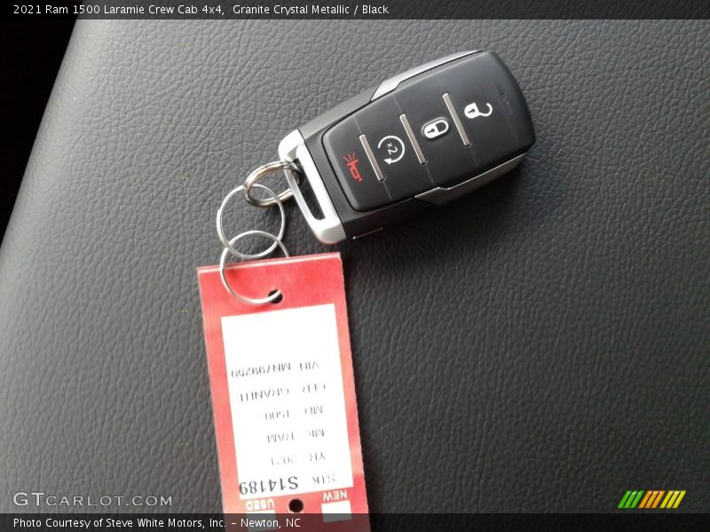 Granite Crystal Metallic / Black 2021 Ram 1500 Laramie Crew Cab 4x4