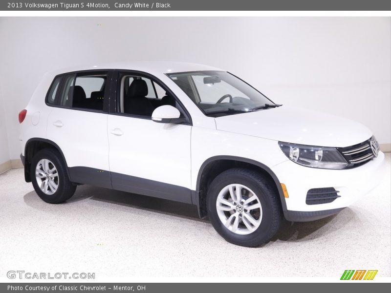 Candy White / Black 2013 Volkswagen Tiguan S 4Motion
