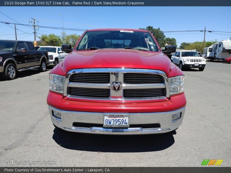 Flame Red / Dark Slate/Medium Graystone 2010 Dodge Ram 1500 SLT Crew Cab