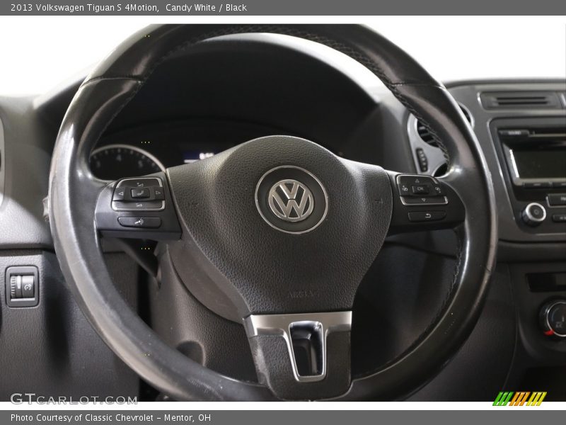 Candy White / Black 2013 Volkswagen Tiguan S 4Motion