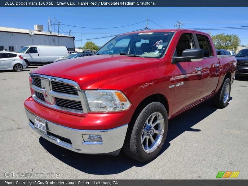 Flame Red / Dark Slate/Medium Graystone 2010 Dodge Ram 1500 SLT Crew Cab