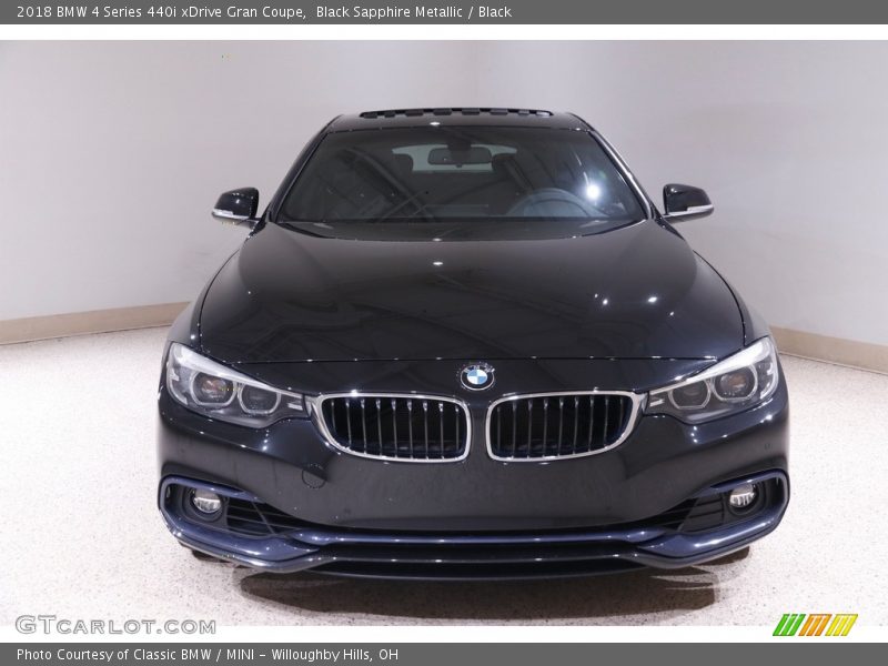 Black Sapphire Metallic / Black 2018 BMW 4 Series 440i xDrive Gran Coupe