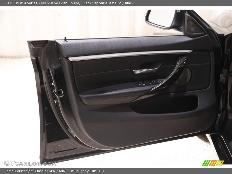 Black Sapphire Metallic / Black 2018 BMW 4 Series 440i xDrive Gran Coupe