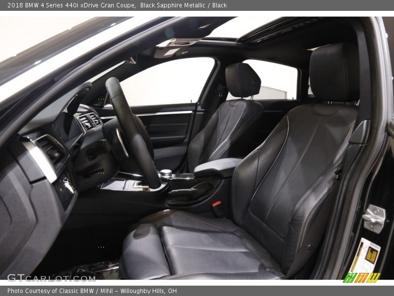 Black Sapphire Metallic / Black 2018 BMW 4 Series 440i xDrive Gran Coupe
