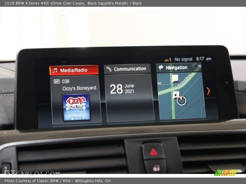 Black Sapphire Metallic / Black 2018 BMW 4 Series 440i xDrive Gran Coupe