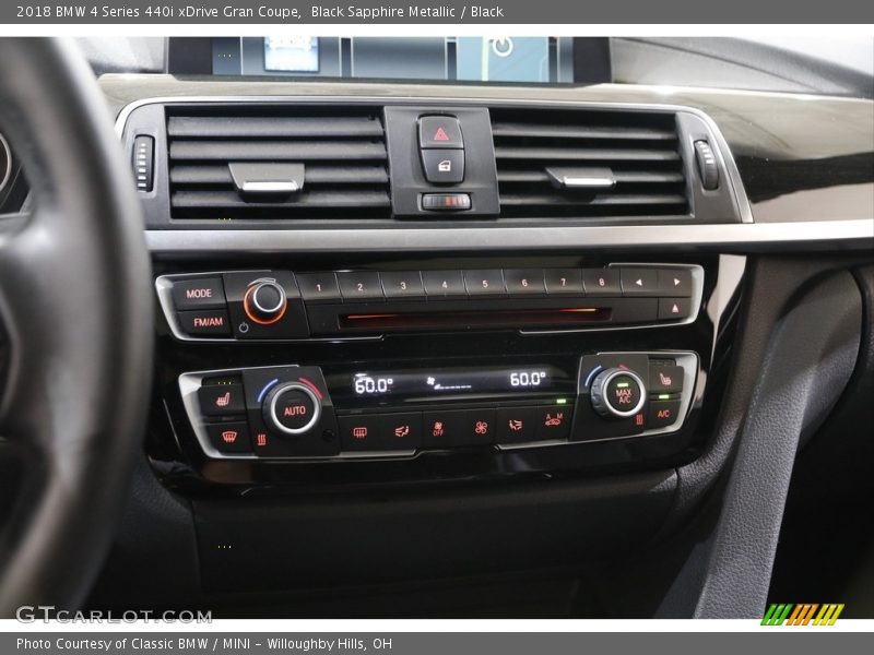 Black Sapphire Metallic / Black 2018 BMW 4 Series 440i xDrive Gran Coupe