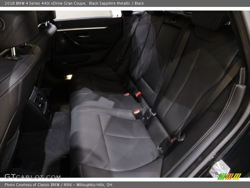 Black Sapphire Metallic / Black 2018 BMW 4 Series 440i xDrive Gran Coupe