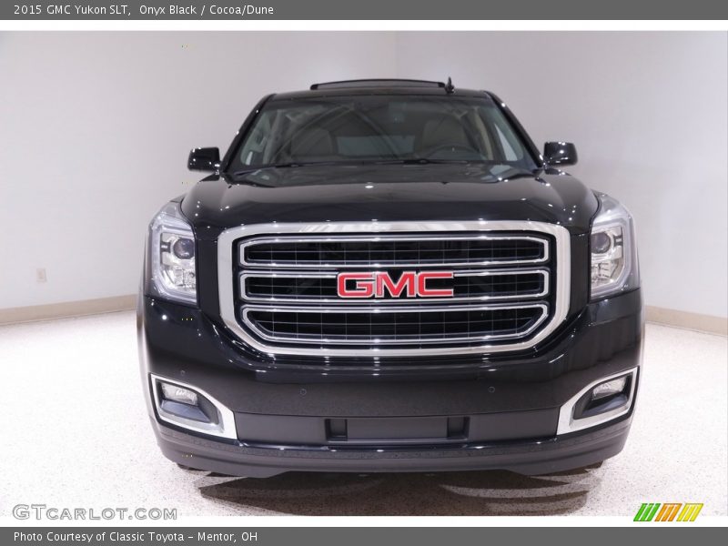 Onyx Black / Cocoa/Dune 2015 GMC Yukon SLT