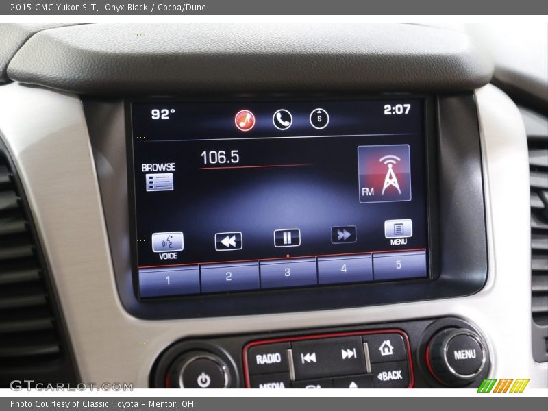 Onyx Black / Cocoa/Dune 2015 GMC Yukon SLT