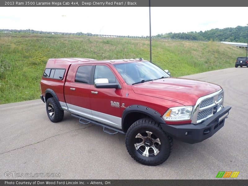Deep Cherry Red Pearl / Black 2013 Ram 3500 Laramie Mega Cab 4x4