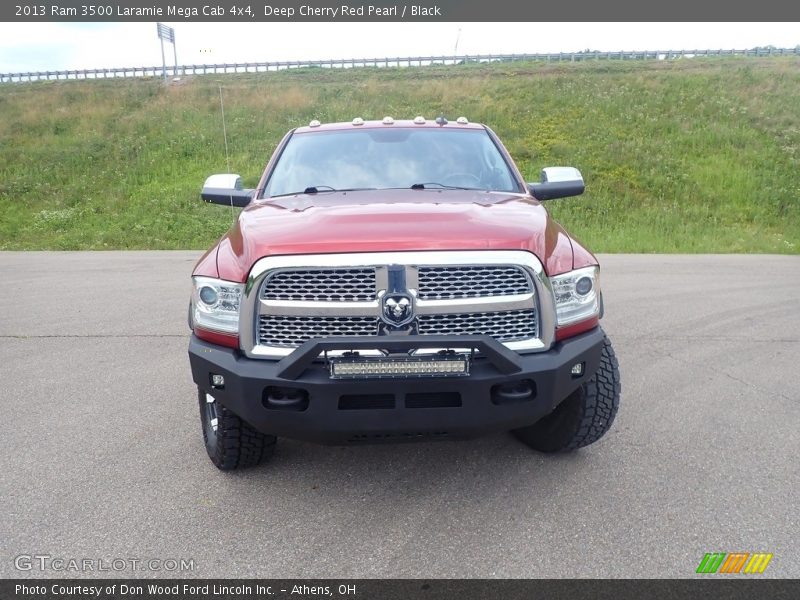 Deep Cherry Red Pearl / Black 2013 Ram 3500 Laramie Mega Cab 4x4
