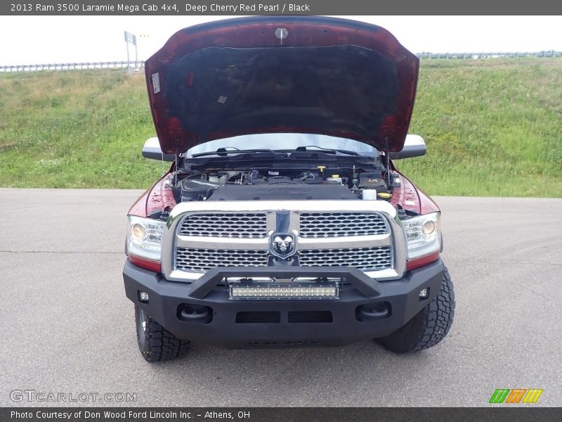 Deep Cherry Red Pearl / Black 2013 Ram 3500 Laramie Mega Cab 4x4