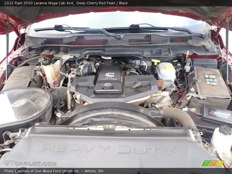 Deep Cherry Red Pearl / Black 2013 Ram 3500 Laramie Mega Cab 4x4