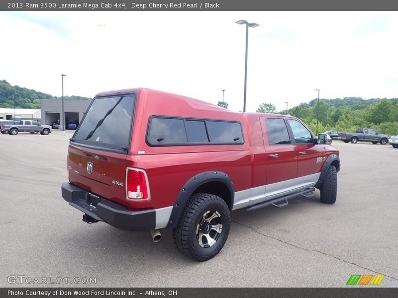 Deep Cherry Red Pearl / Black 2013 Ram 3500 Laramie Mega Cab 4x4