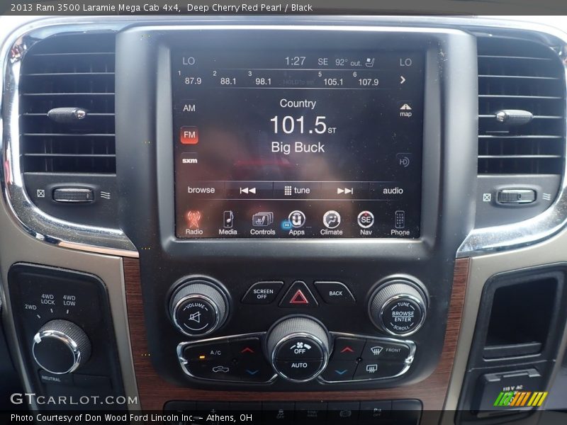 Controls of 2013 3500 Laramie Mega Cab 4x4
