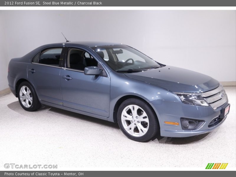 Steel Blue Metallic / Charcoal Black 2012 Ford Fusion SE