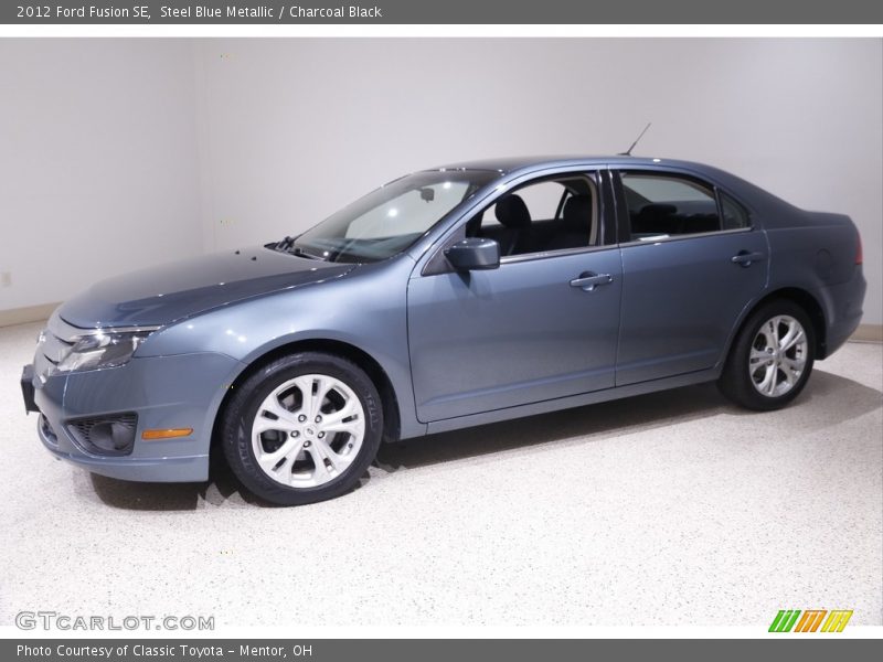 Steel Blue Metallic / Charcoal Black 2012 Ford Fusion SE