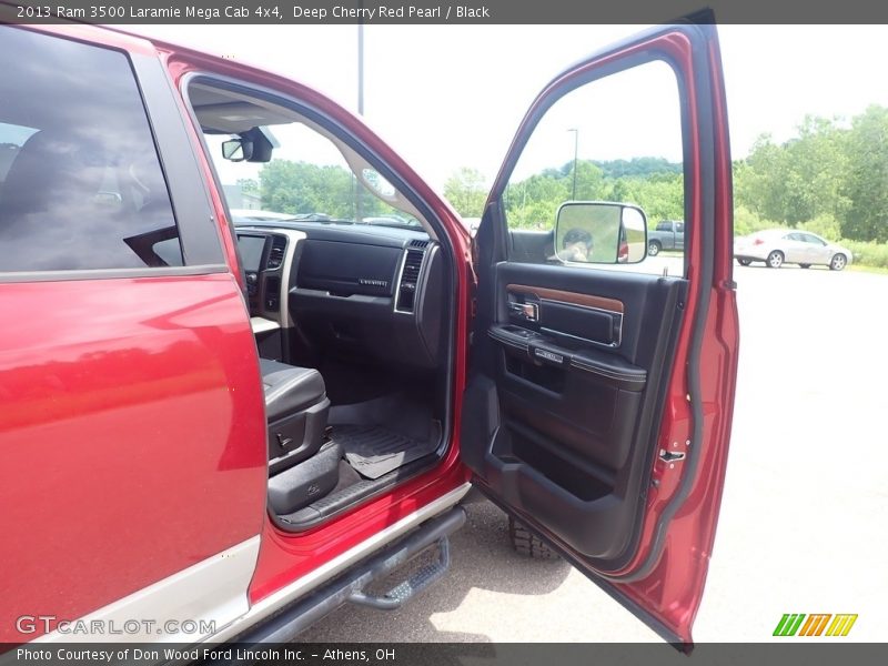 Deep Cherry Red Pearl / Black 2013 Ram 3500 Laramie Mega Cab 4x4
