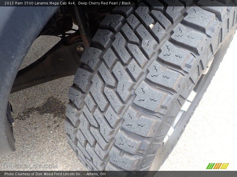 Deep Cherry Red Pearl / Black 2013 Ram 3500 Laramie Mega Cab 4x4