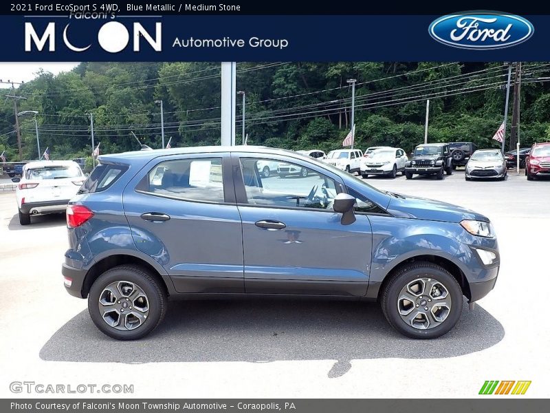 Blue Metallic / Medium Stone 2021 Ford EcoSport S 4WD