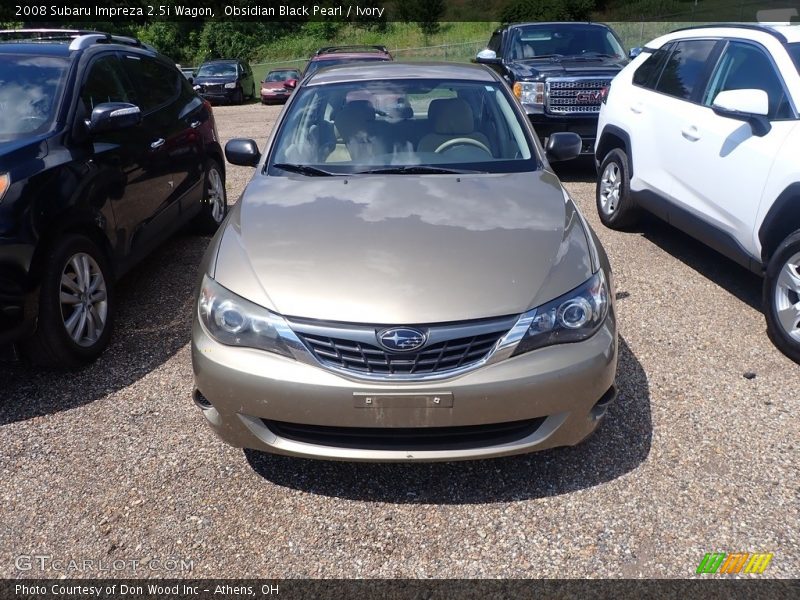 Obsidian Black Pearl / Ivory 2008 Subaru Impreza 2.5i Wagon