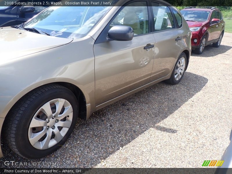 Obsidian Black Pearl / Ivory 2008 Subaru Impreza 2.5i Wagon