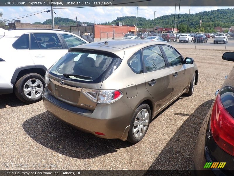 Obsidian Black Pearl / Ivory 2008 Subaru Impreza 2.5i Wagon