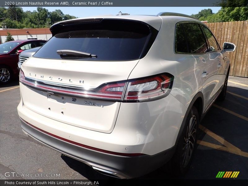 Ceramic Pearl / Coffee 2020 Lincoln Nautilus Reserve AWD