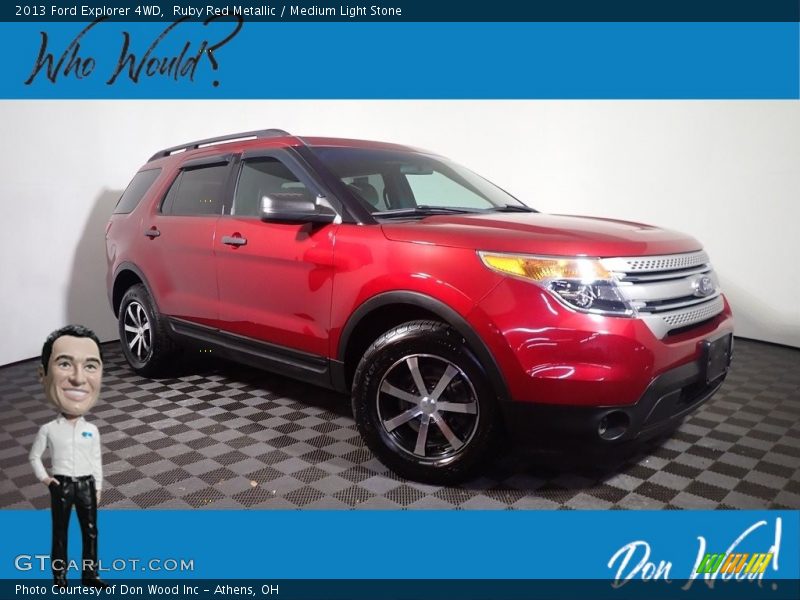Ruby Red Metallic / Medium Light Stone 2013 Ford Explorer 4WD