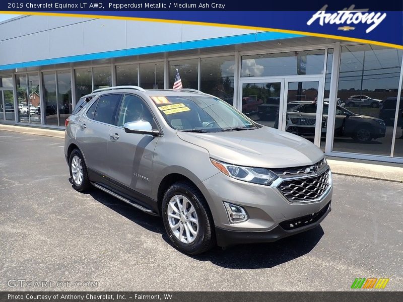 Pepperdust Metallic / Medium Ash Gray 2019 Chevrolet Equinox LT AWD