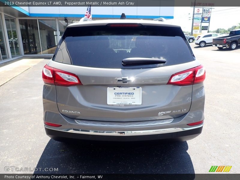 Pepperdust Metallic / Medium Ash Gray 2019 Chevrolet Equinox LT AWD