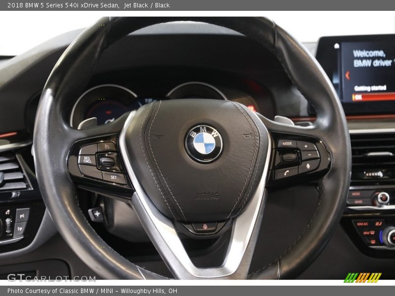 Jet Black / Black 2018 BMW 5 Series 540i xDrive Sedan