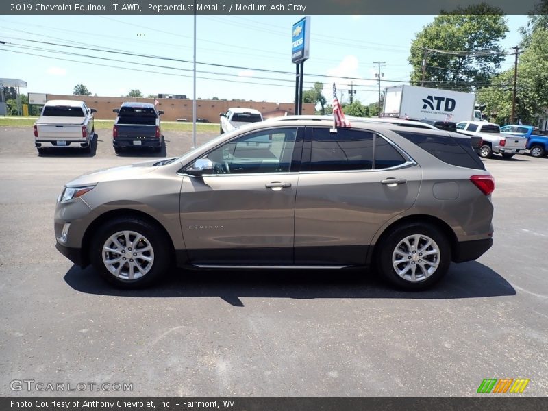Pepperdust Metallic / Medium Ash Gray 2019 Chevrolet Equinox LT AWD