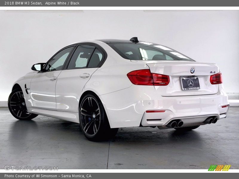 Alpine White / Black 2018 BMW M3 Sedan