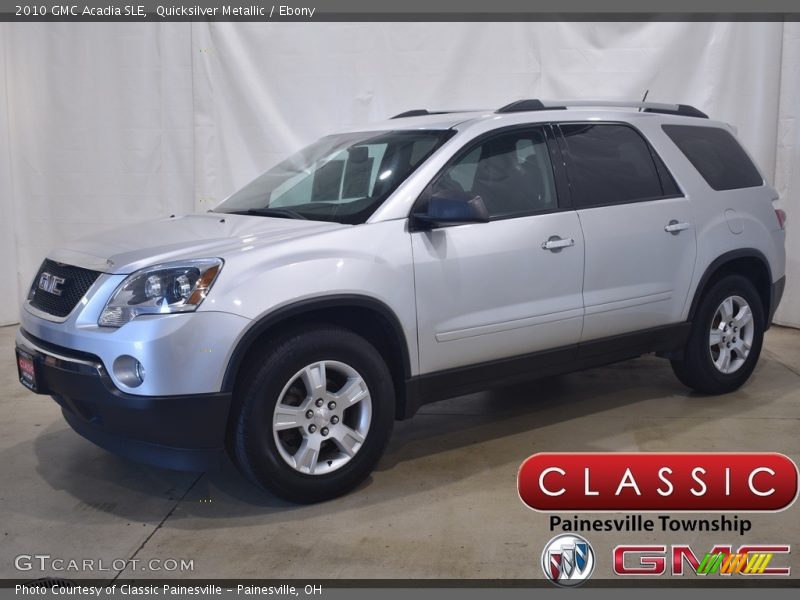 Quicksilver Metallic / Ebony 2010 GMC Acadia SLE