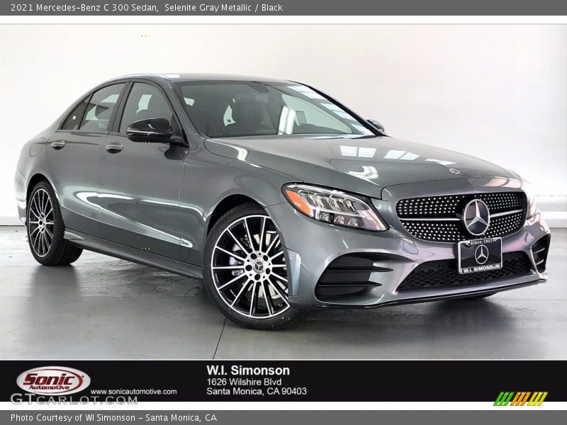 Selenite Gray Metallic / Black 2021 Mercedes-Benz C 300 Sedan