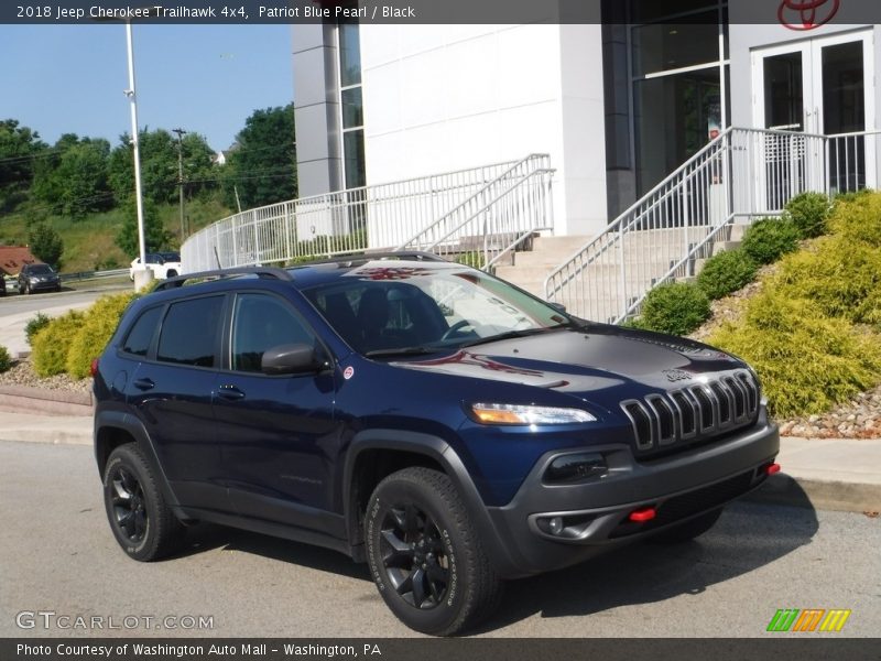 Patriot Blue Pearl / Black 2018 Jeep Cherokee Trailhawk 4x4