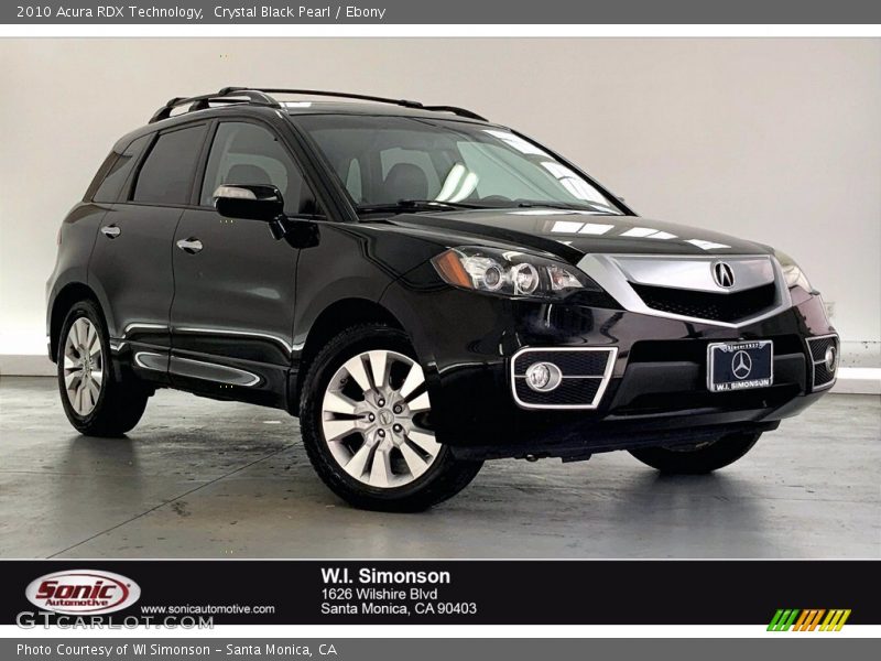 Crystal Black Pearl / Ebony 2010 Acura RDX Technology