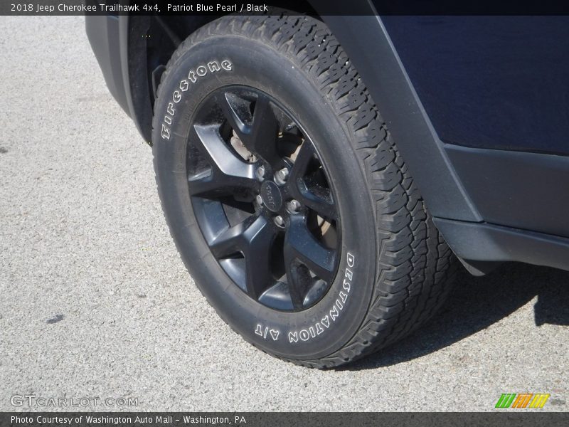Patriot Blue Pearl / Black 2018 Jeep Cherokee Trailhawk 4x4